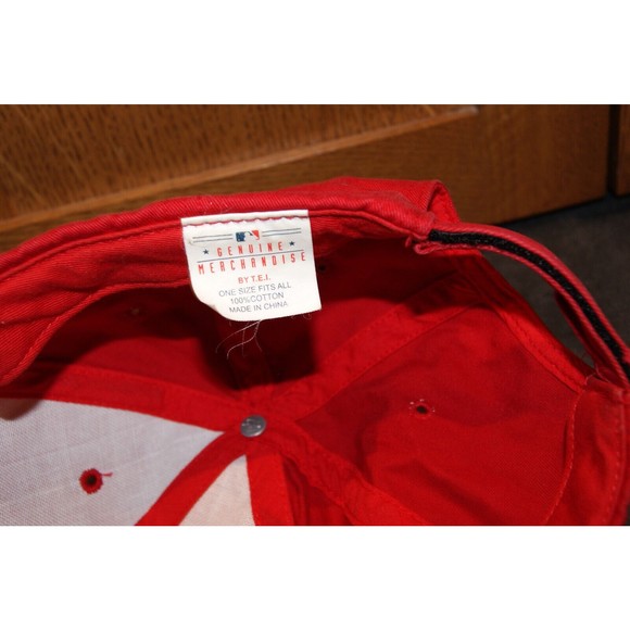 Vtg St Louis Cardinals Red Hat Cap Genuine Merch OSFA - Picture 6 of 6